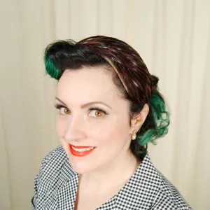 Vintage 1950s Feather Crescent Hat