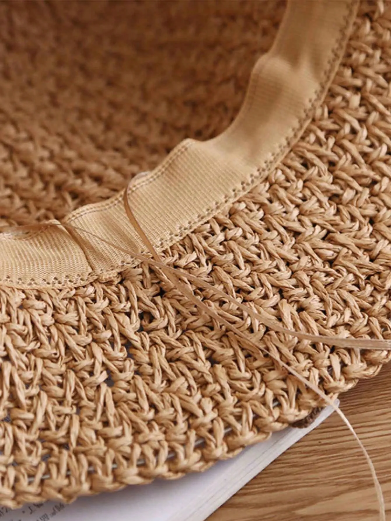 Vintage Ruffle Bowknot Straw Hat - Elegant French Style Sun Hat ForWomen - Foldable And Breathable Beach Travel Hat