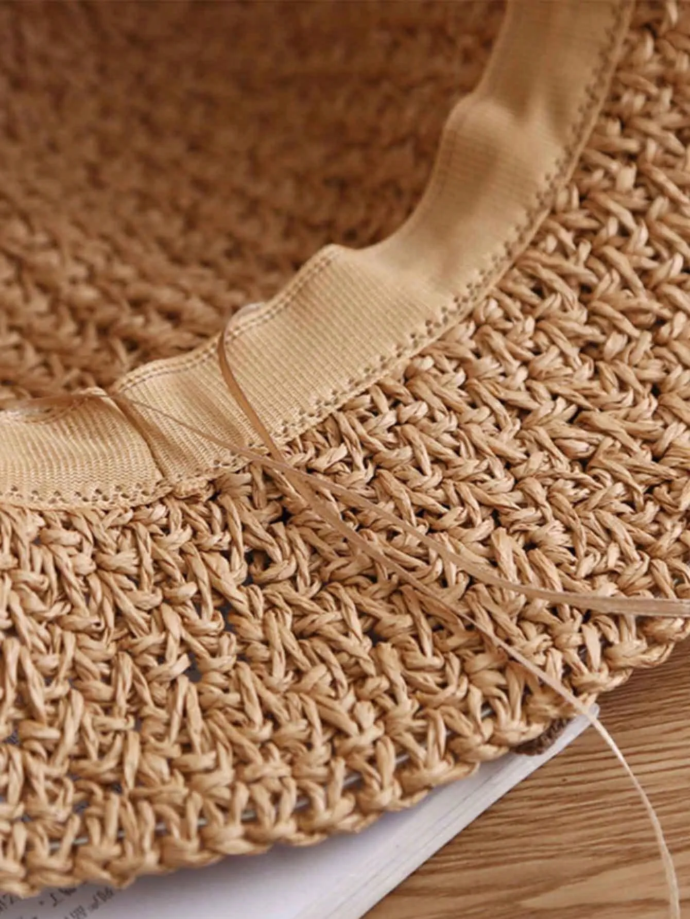 Vintage Ruffle Bowknot Straw Hat - Elegant French Style Sun Hat ForWomen - Foldable And Breathable Beach Travel Hat