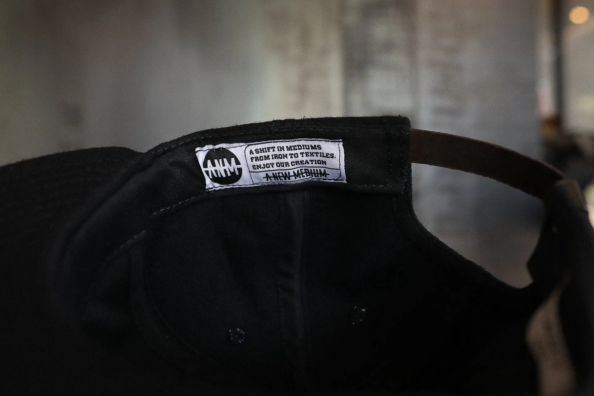 Vintage Unstructured Hainsworth Wool Cap- ANM/Black