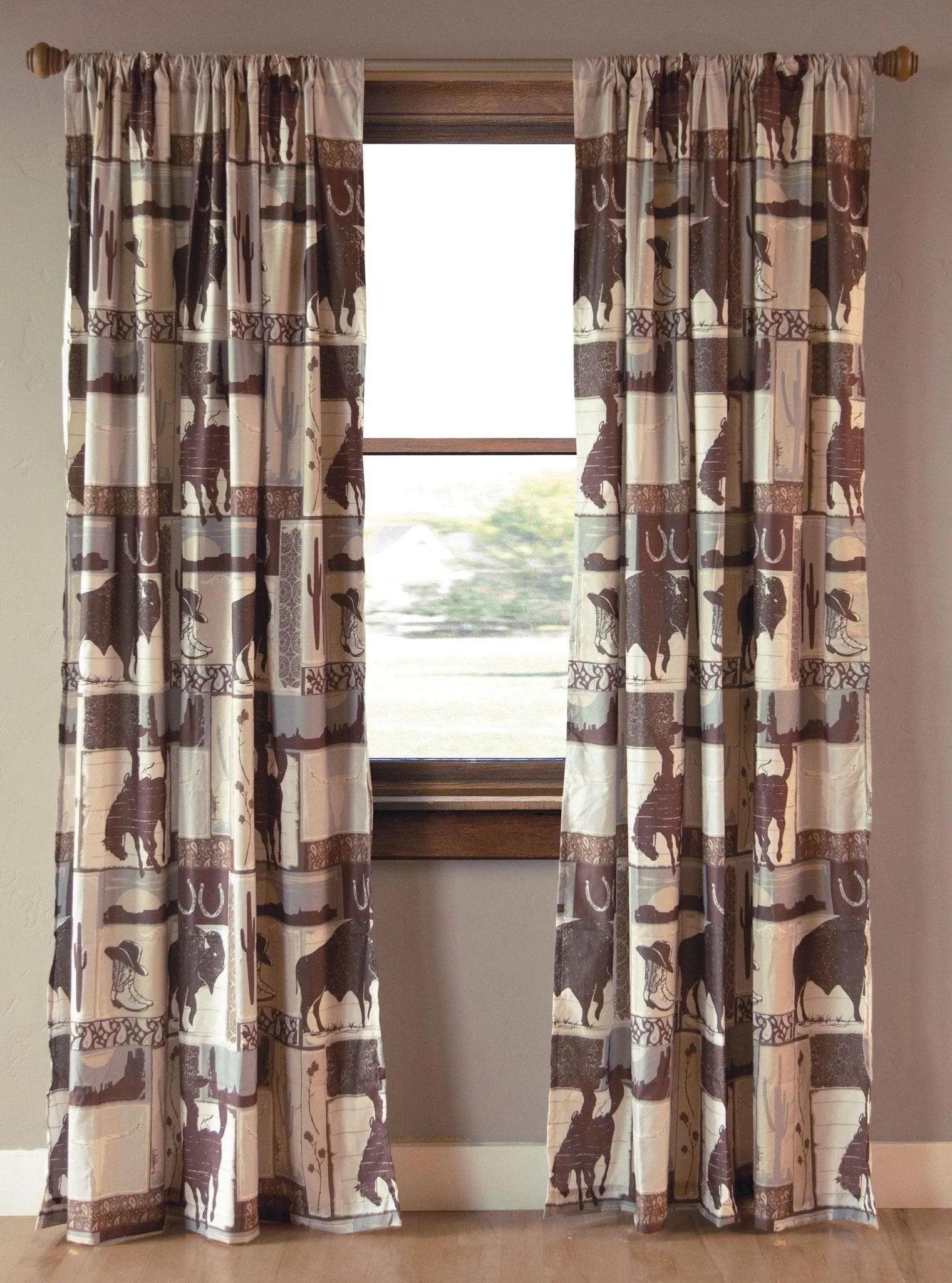 Vintage West Curtain Pair
