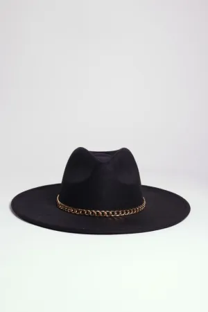 Vogue Visionary Chain Belt Women Fedora Hat
