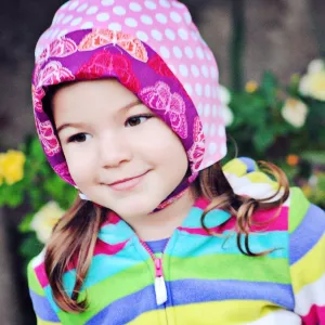 Water Play Bonnet in Flirt (rain hat version)