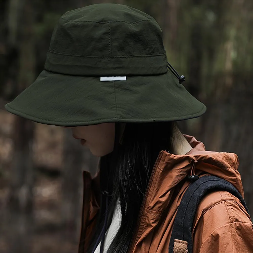 Waterproof Bucket Hat for Men Women Quick Dry Sun Hat Fishing Safari Hat Adjustable Chin Strap UV Protection