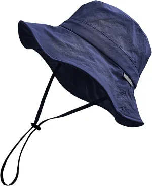 Waterproof Bucket Hat for Men Women Quick Dry Sun Hat Fishing Safari Hat Adjustable Chin Strap UV Protection