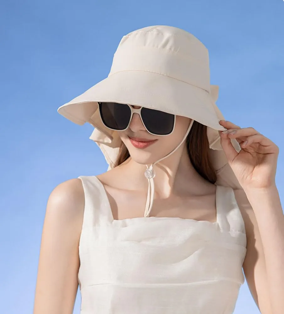 Waterproof Sun Hats for Women with Ponytail Hole Wide Brim Beach Bucket Hat UPF 50  Fishing Hiking Outdoor Hats
