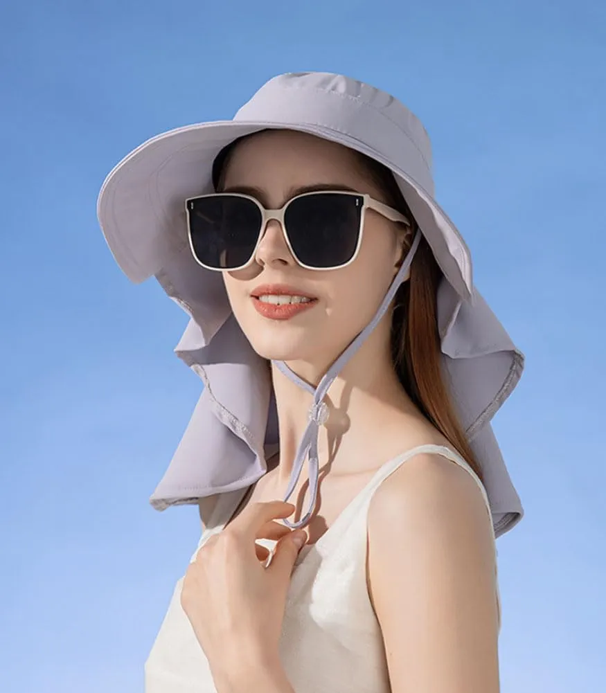 Waterproof Sun Hats for Women with Ponytail Hole Wide Brim Beach Bucket Hat UPF 50  Fishing Hiking Outdoor Hats