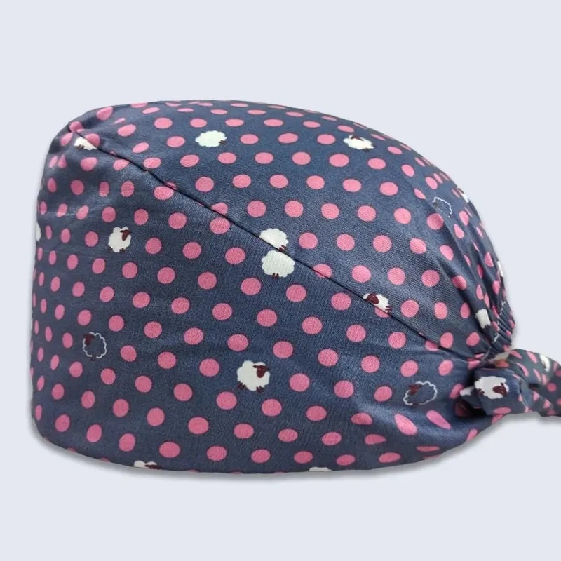 Whimsical Wonders Cotton Surgical Caps – Adjustable, Sweat-Absorbent, Breathable Medical Baotou Hats for Nurses, Doctors, and Trendsetters in Vibrant Prints!