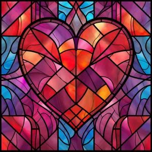 Whimsigoth Cottage Core Stained Glass Art - A Retro-Style Bedroom Decor Delight! Set #5 Fantasy Art Print DIY Cottage Core Wall Art Make Your Own Poster Cards Home Decor