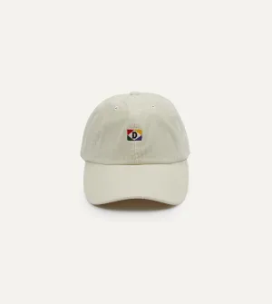 White 'D' Emblem Cotton Corduroy Baseball Cap
