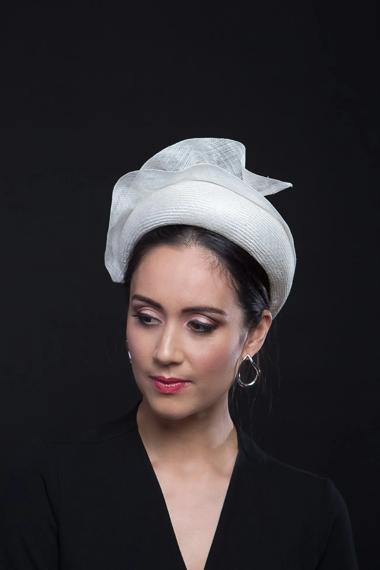 White Halo Headband with Soft Waves