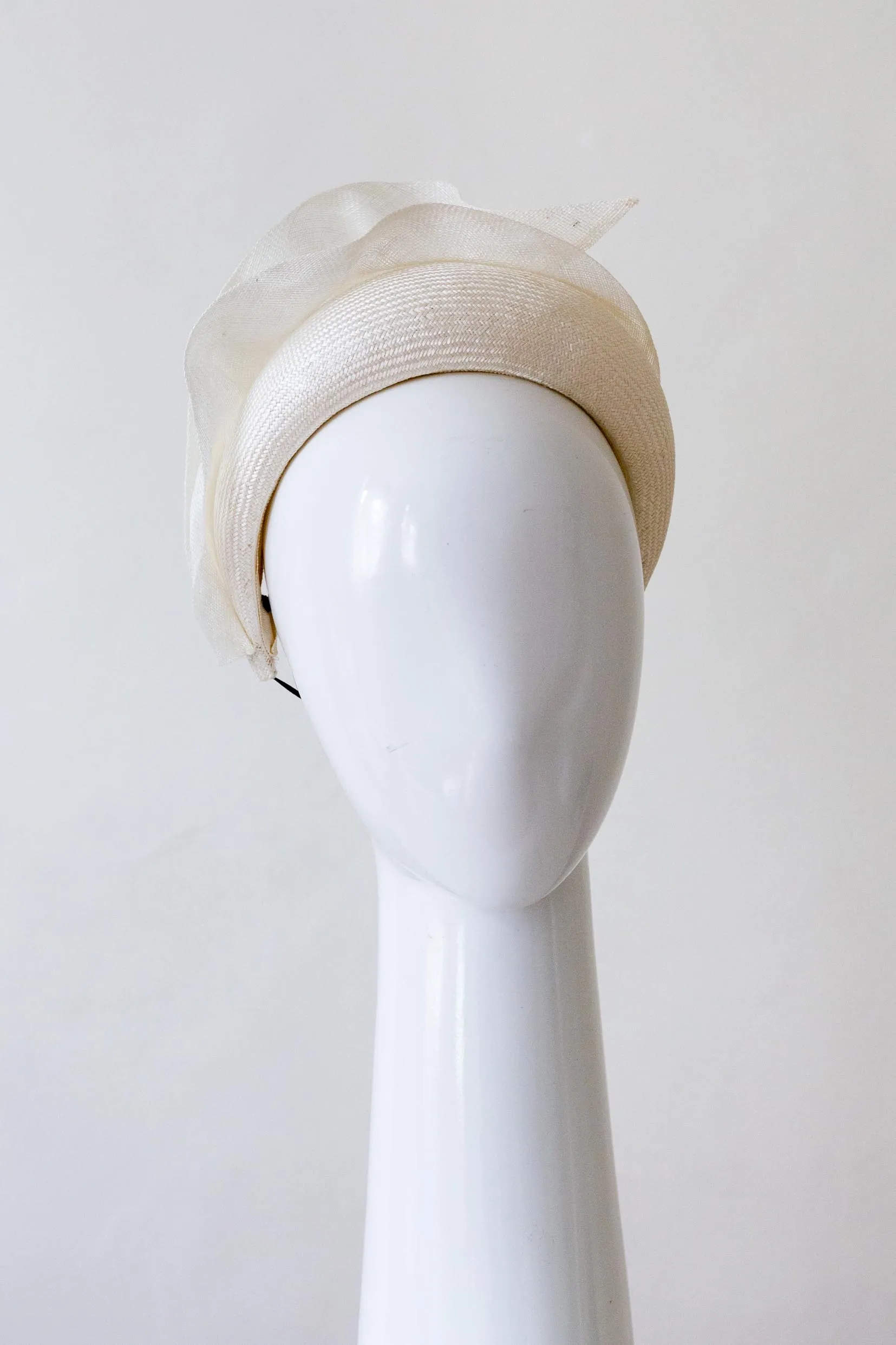 White Halo Headband with Soft Waves