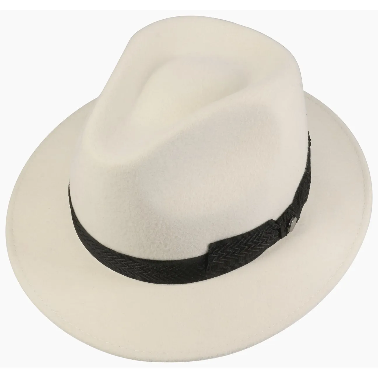 White Patterson Traveller Wool Hat by Lierys