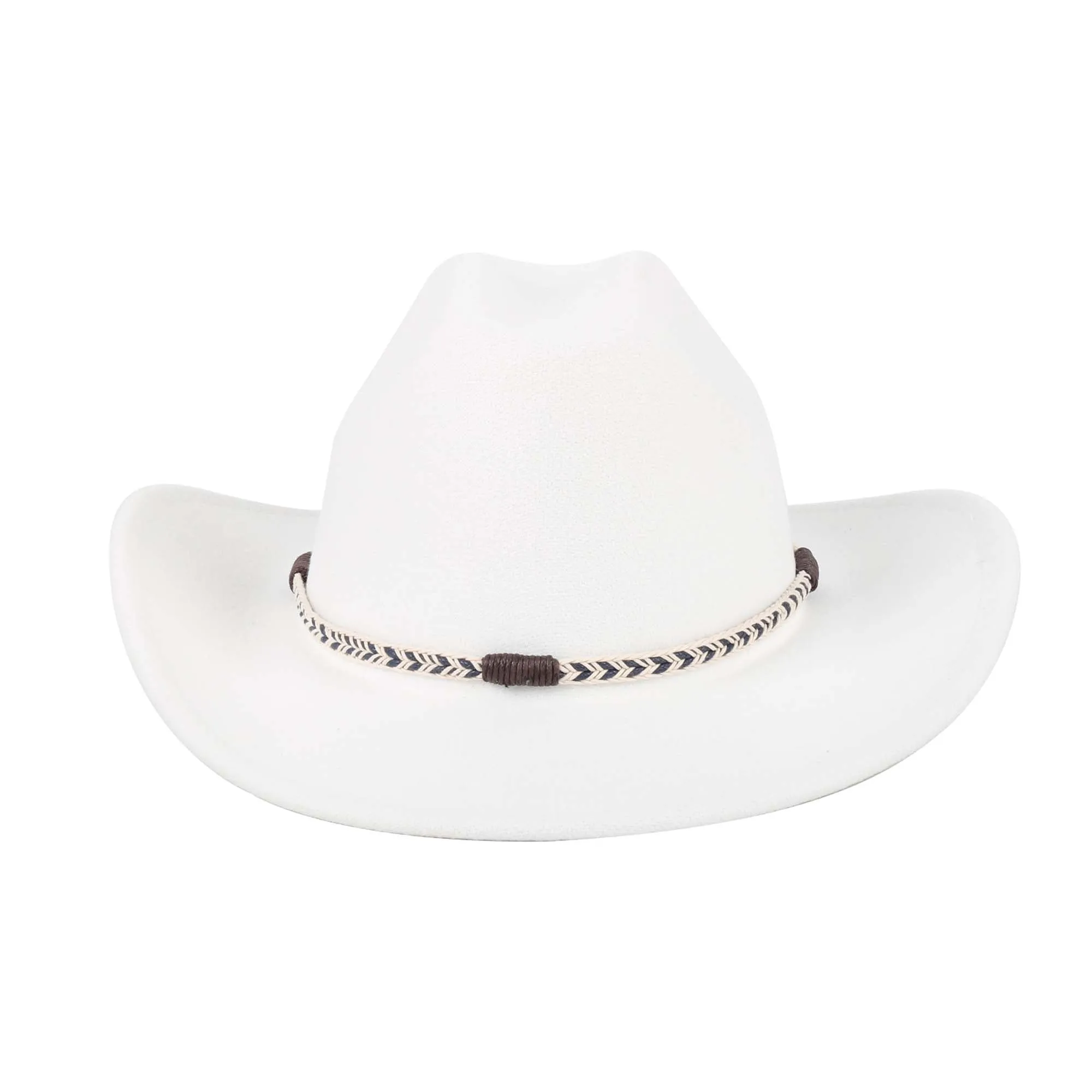 White Western Cowboy Hat for Adults