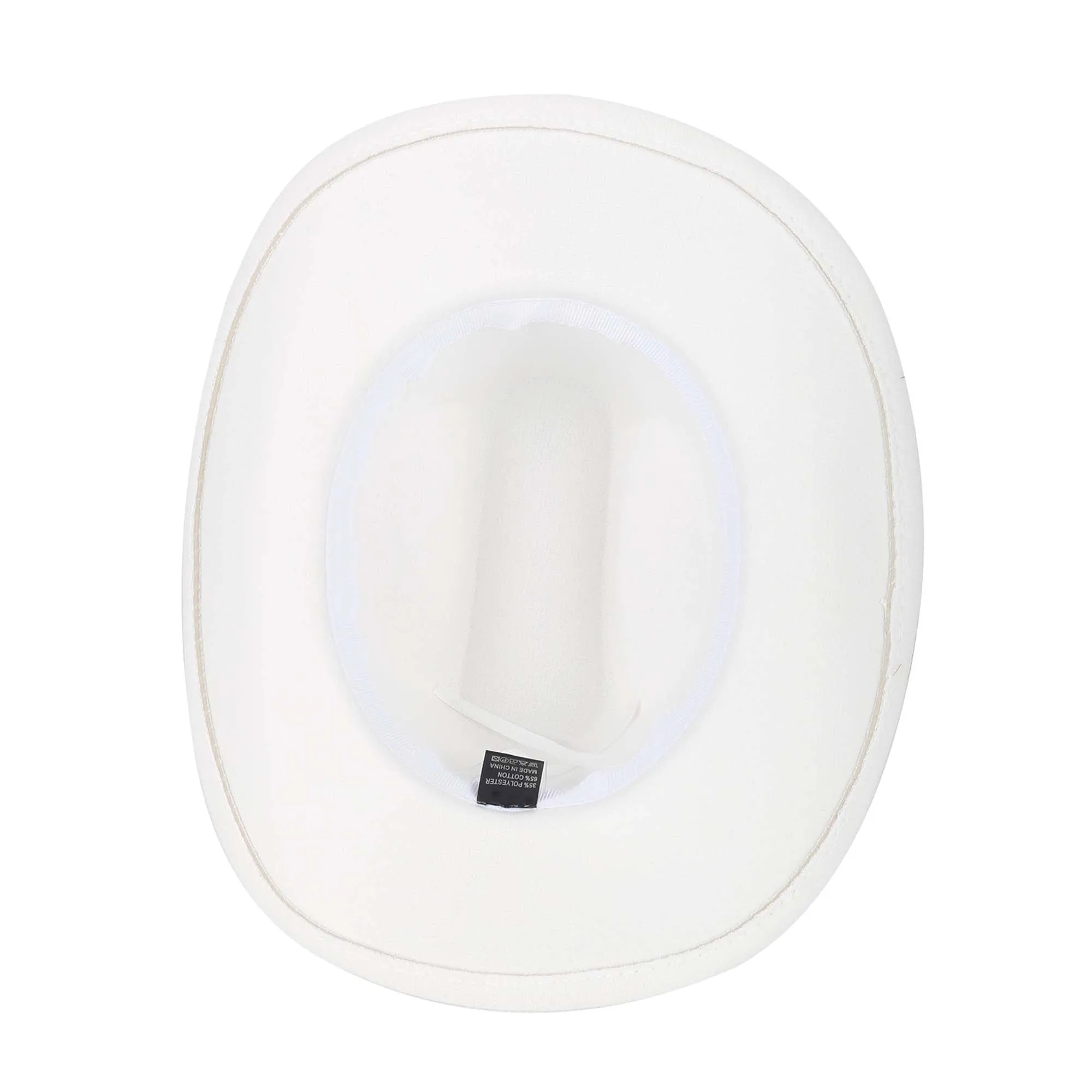White Western Cowboy Hat for Adults