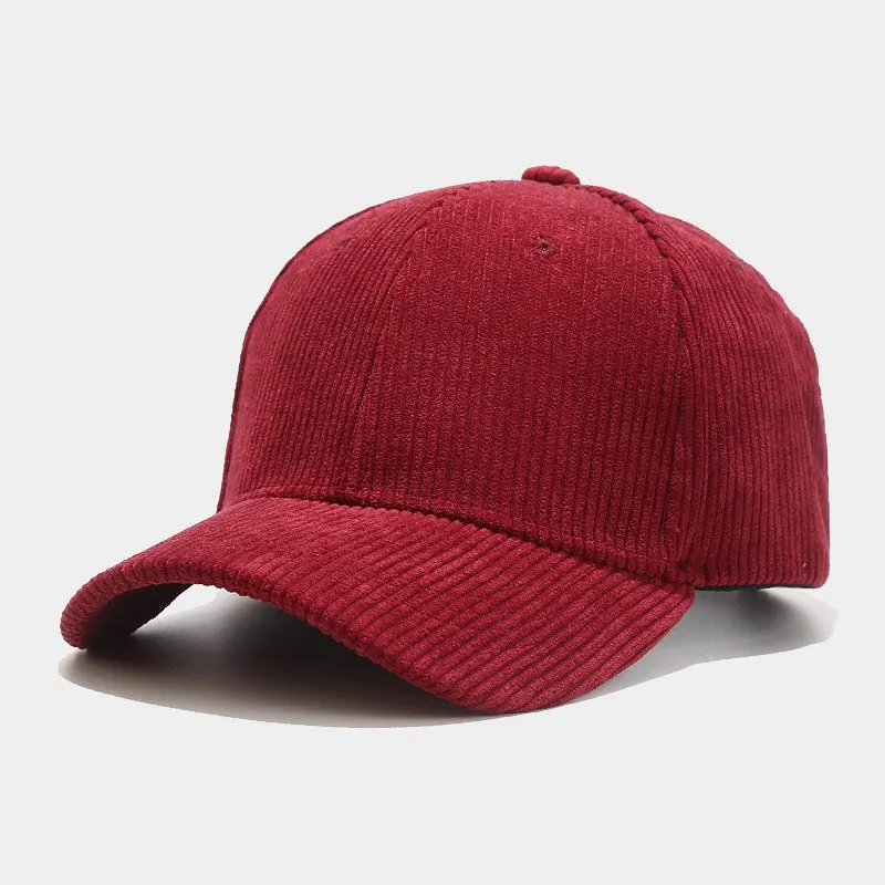 Wholesale Retro Corduroy Peaked Cap Solid Color Casual Women Hats