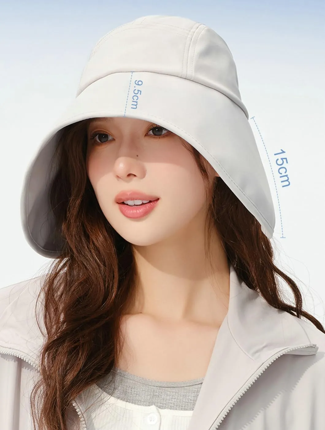 Wide Brim Sun Hats for Women UV Protection Beach Hats Sports Sun Visor Bucket Hat Foldable Summer Vacation Outdoor