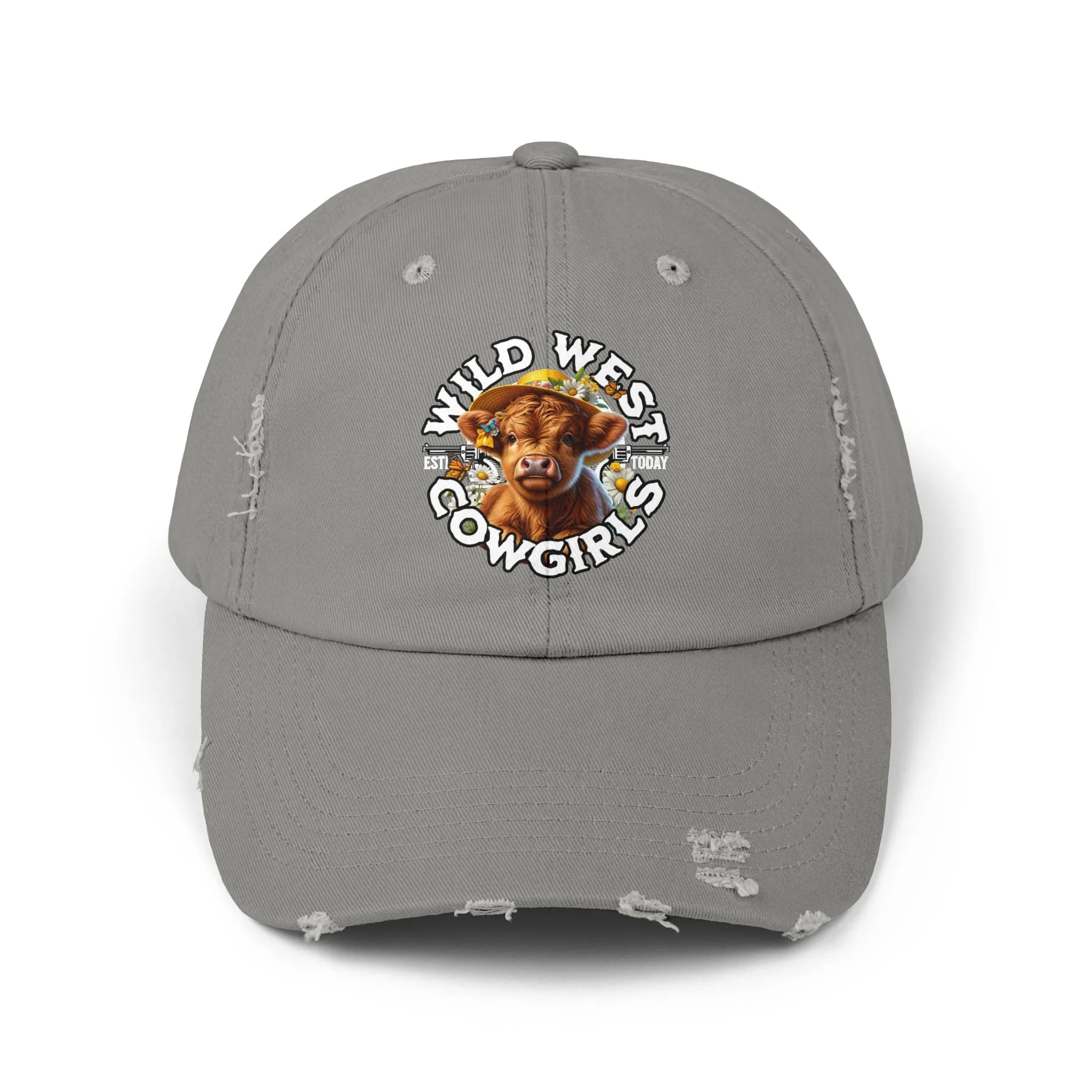 Wild West Cow Girls Unisex Distressed Cap  - EmpressKorea