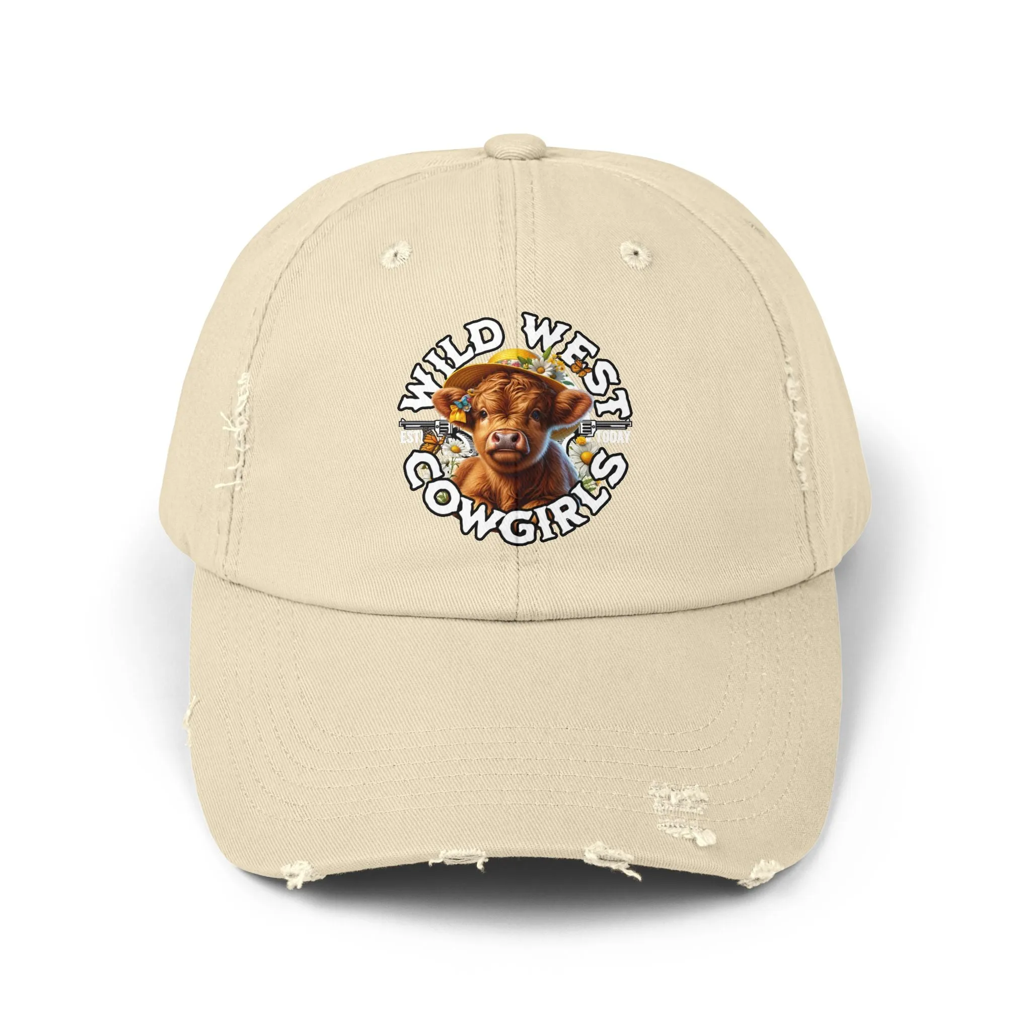 Wild West Cow Girls Unisex Distressed Cap  - EmpressKorea