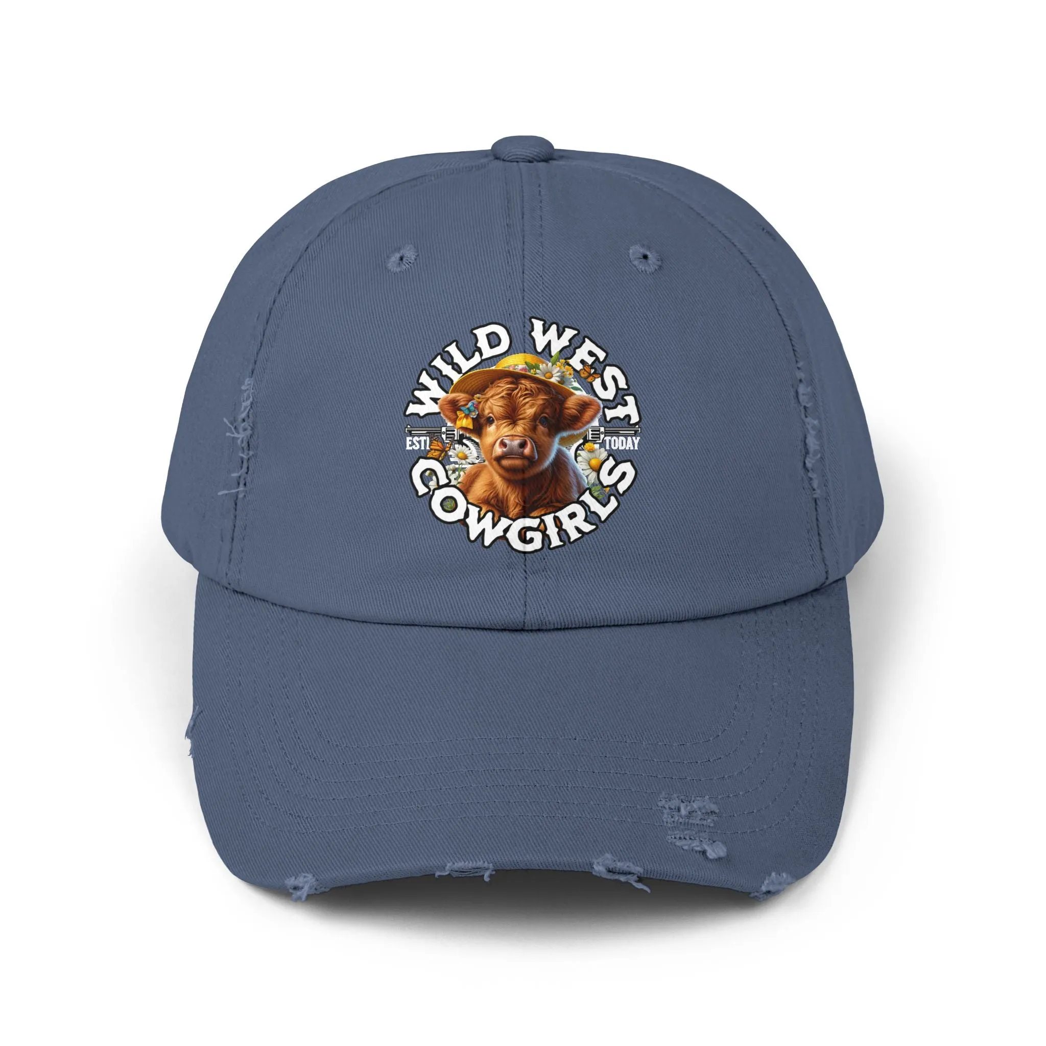 Wild West Cow Girls Unisex Distressed Cap  - EmpressKorea