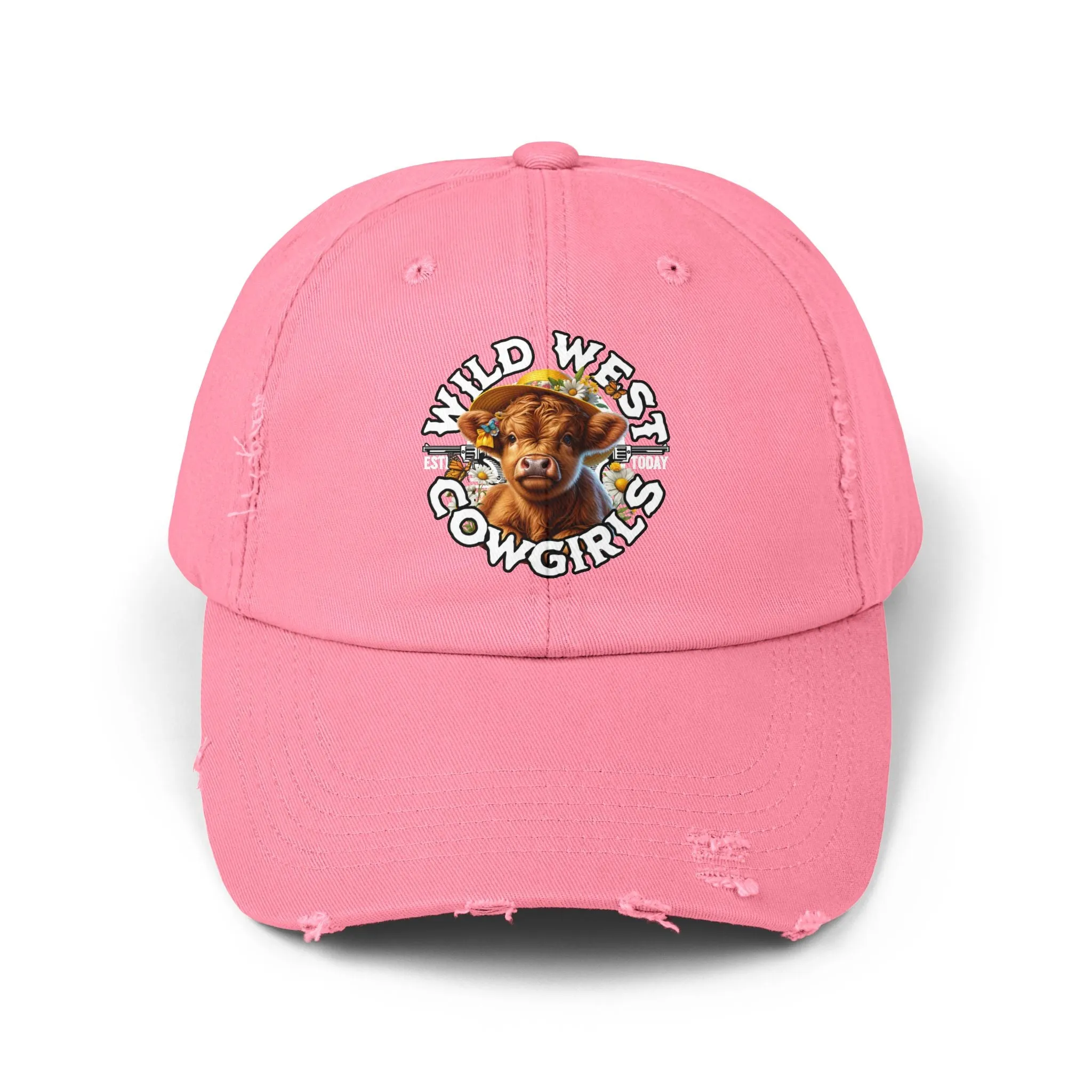 Wild West Cow Girls Unisex Distressed Cap  - EmpressKorea
