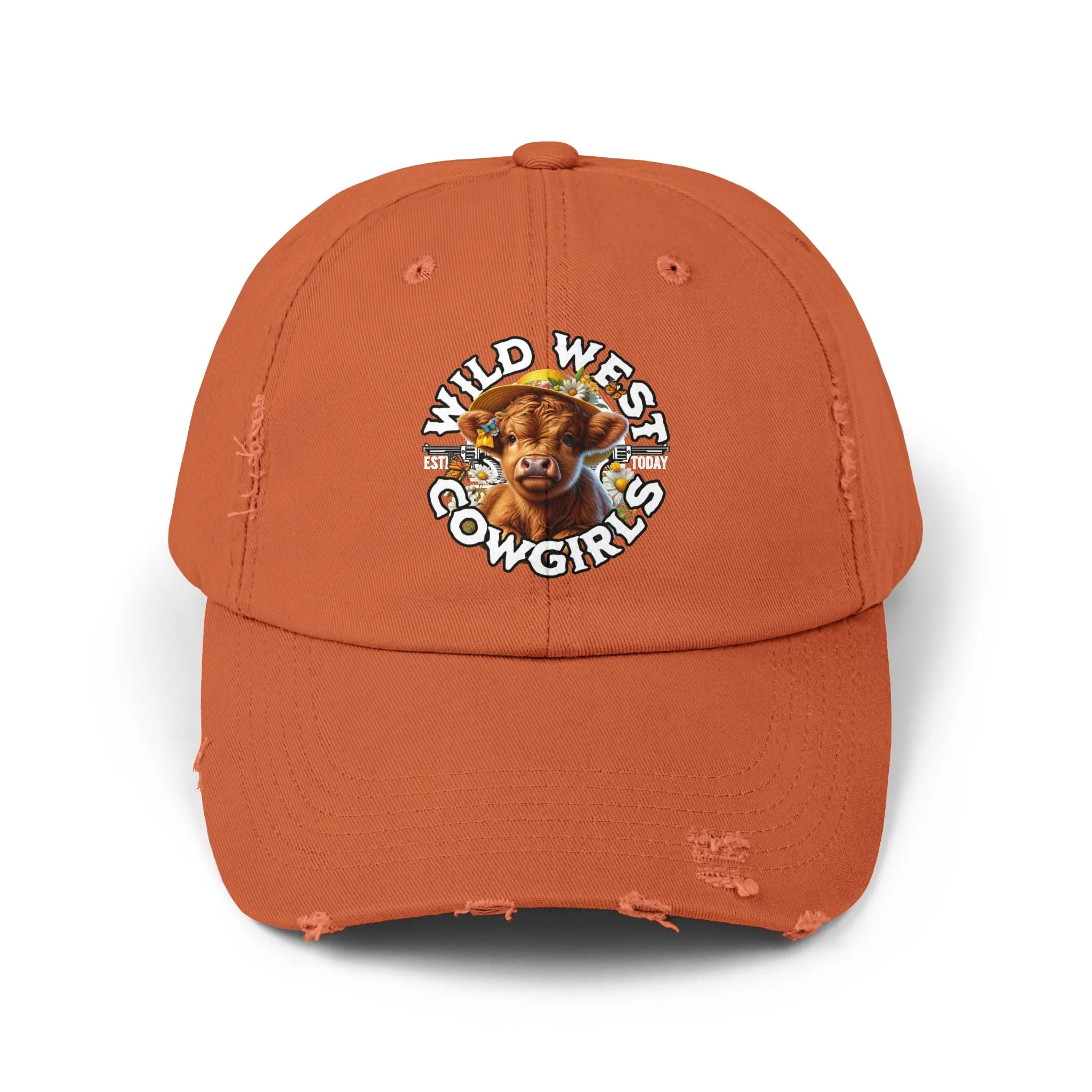 Wild West Cow Girls Unisex Distressed Cap  - EmpressKorea