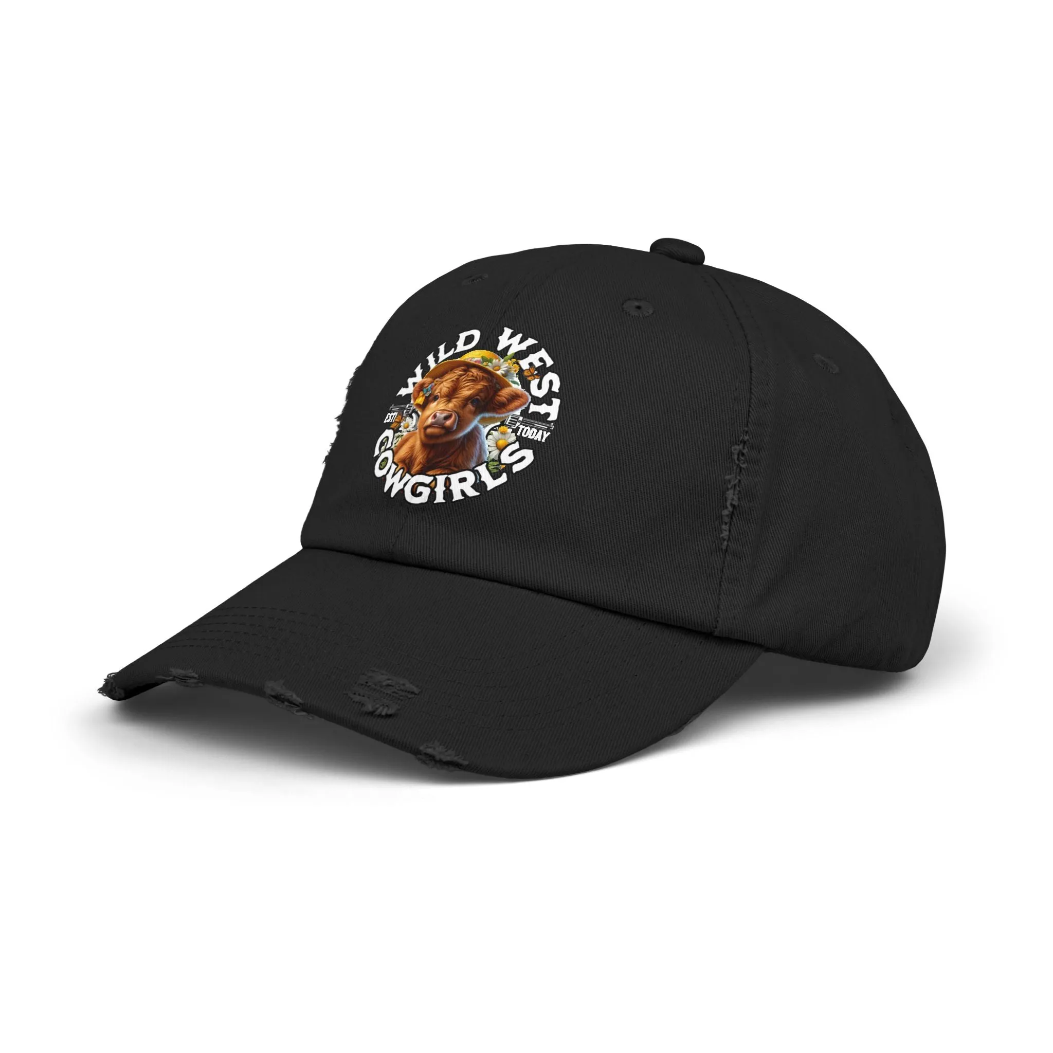 Wild West Cow Girls Unisex Distressed Cap  - EmpressKorea