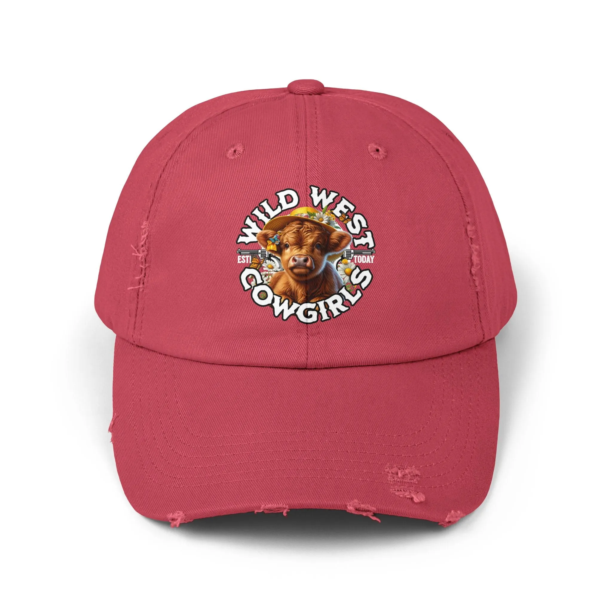 Wild West Cow Girls Unisex Distressed Cap  - EmpressKorea