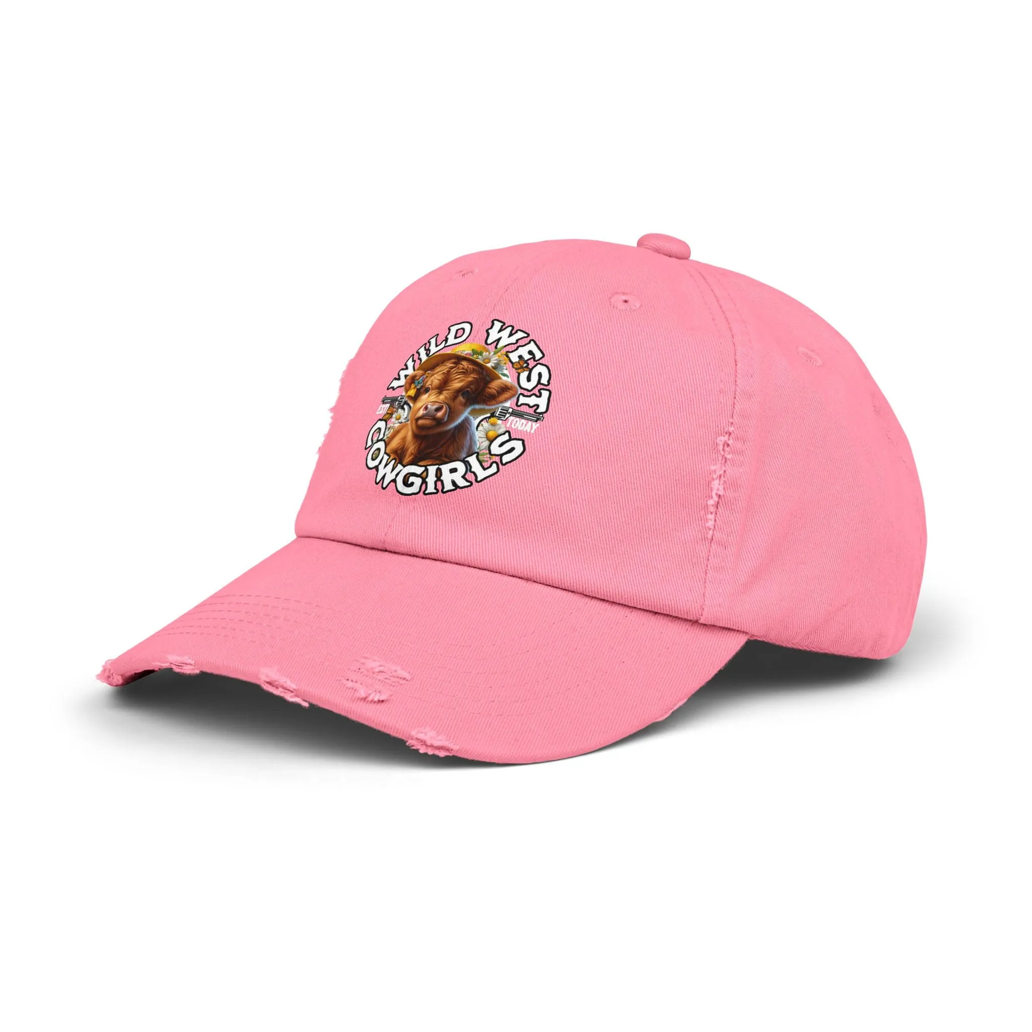 Wild West Cow Girls Unisex Distressed Cap  - EmpressKorea