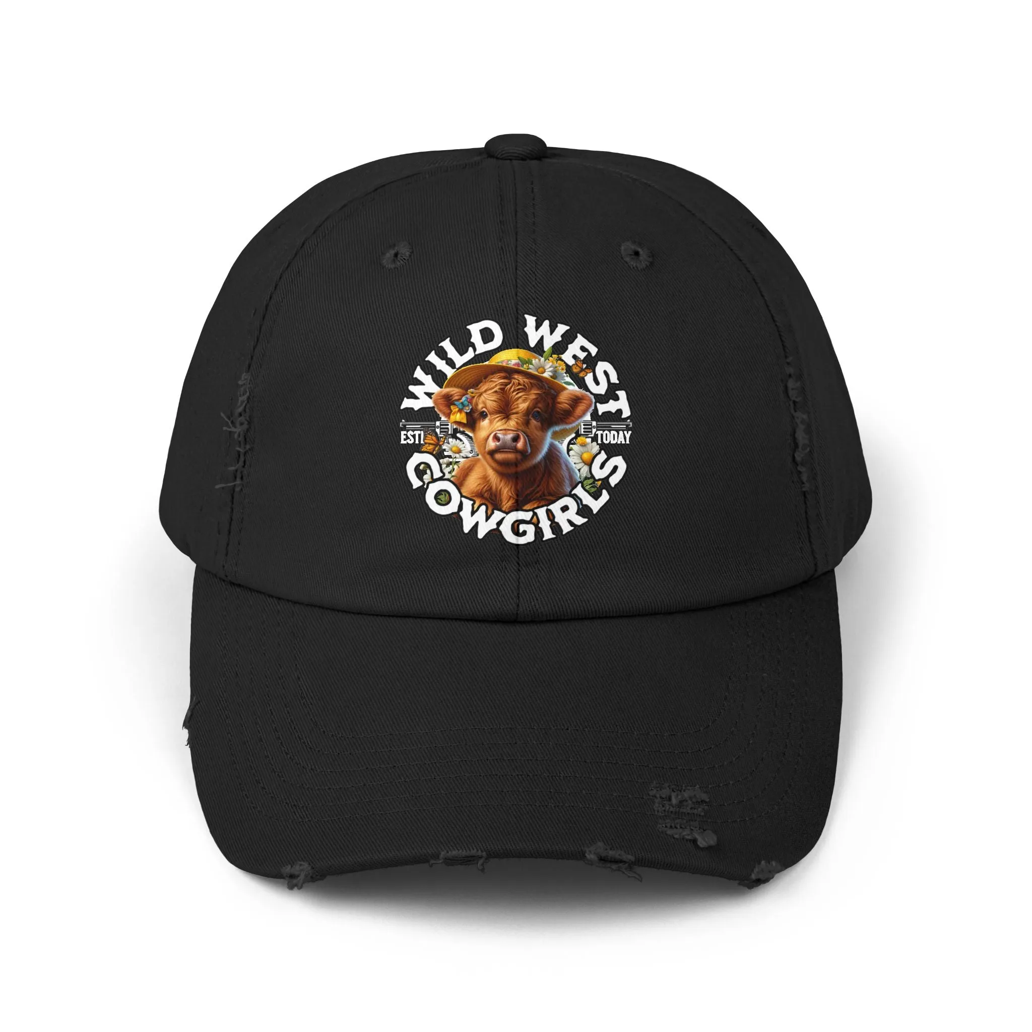 Wild West Cow Girls Unisex Distressed Cap  - EmpressKorea