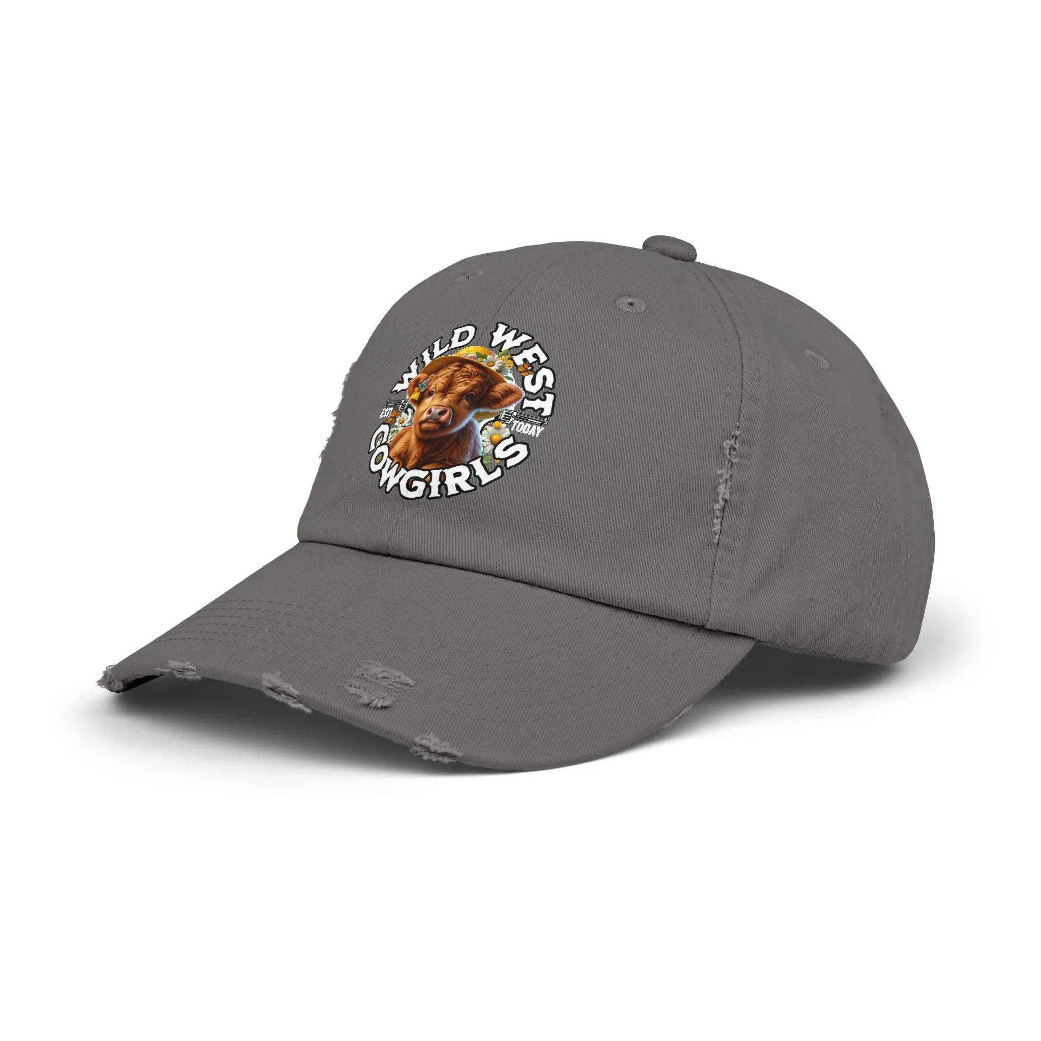 Wild West Cow Girls Unisex Distressed Cap  - EmpressKorea