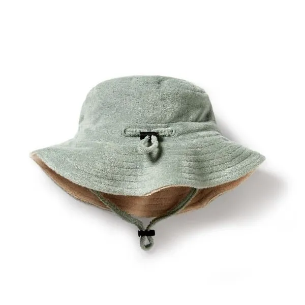 WILSON & FRENCHY Pistachio Organic Terry Sun Hat