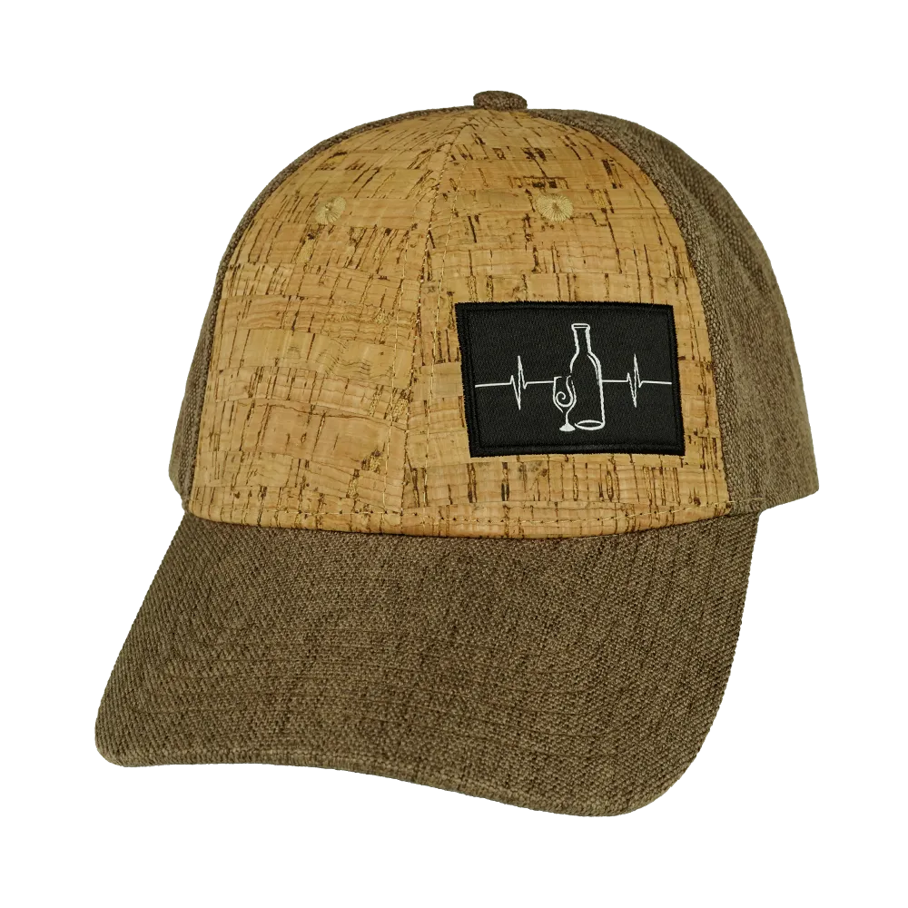Wine Hat | Low Profile | Cork - Light Brown Hemp