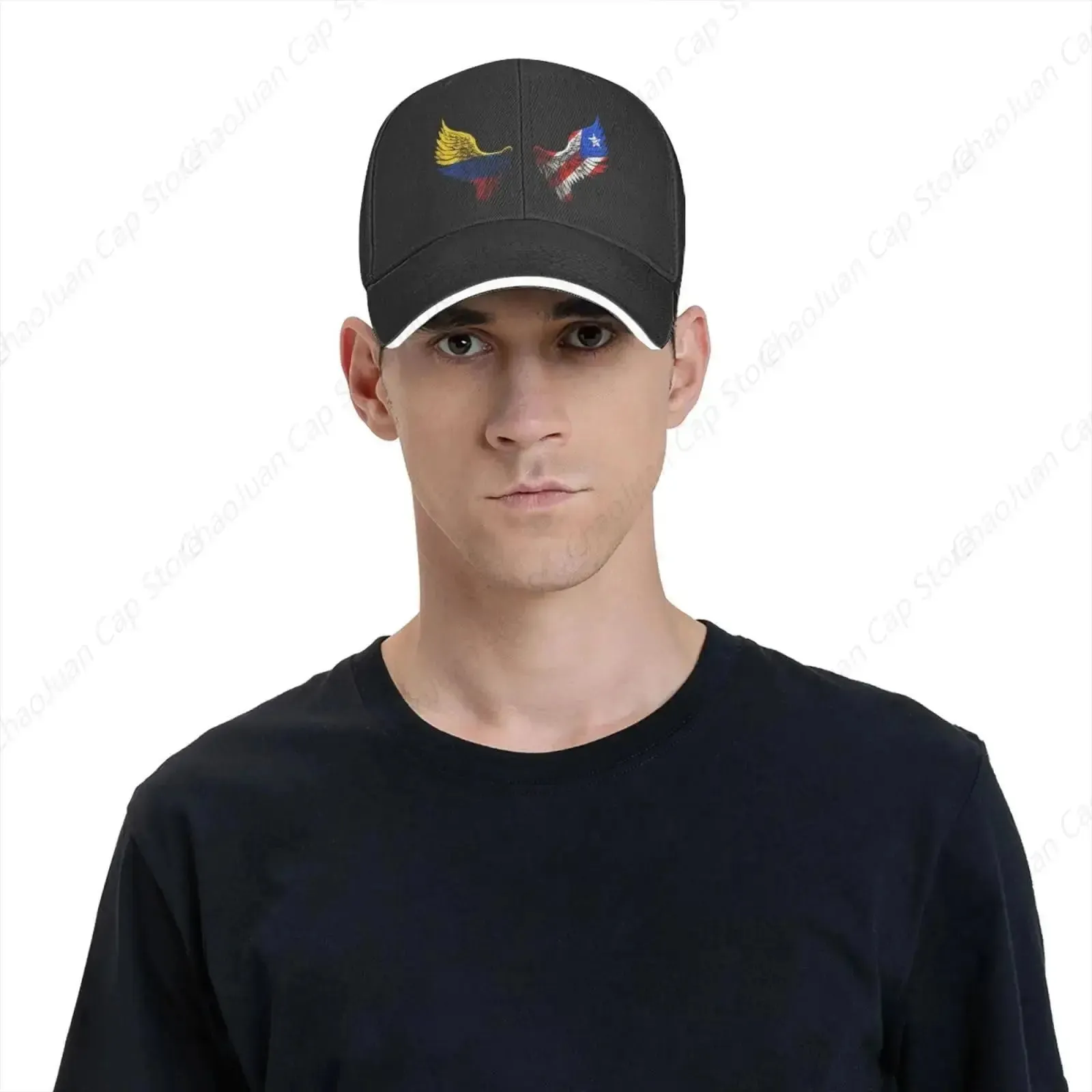 Wings Colombian Colombia and Puerto Rico Hat for Men Women Adjustable Dad Trucker Hats Classic Baseball Cap