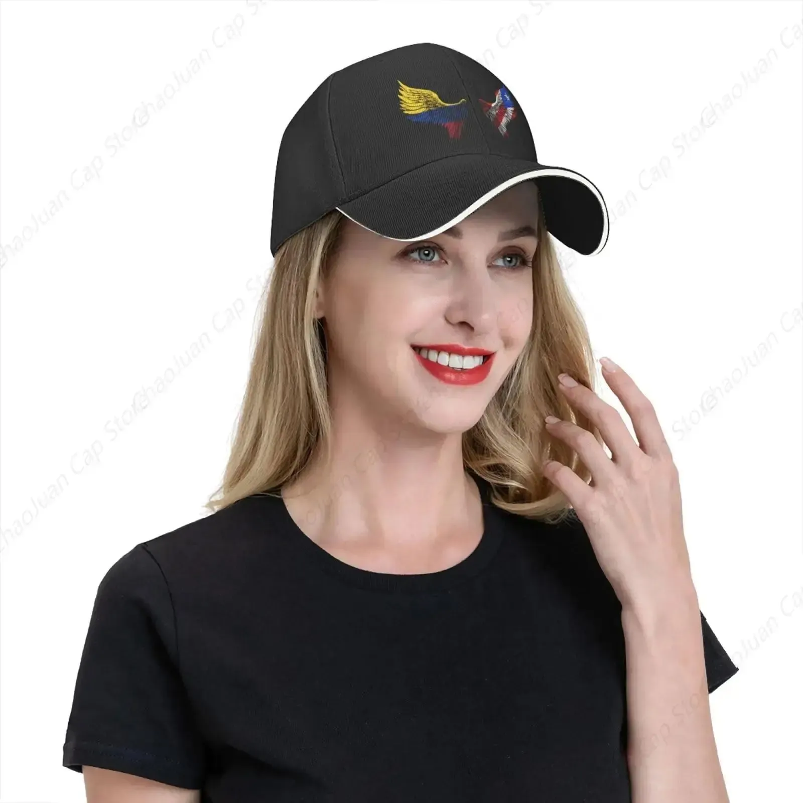 Wings Colombian Colombia and Puerto Rico Hat for Men Women Adjustable Dad Trucker Hats Classic Baseball Cap