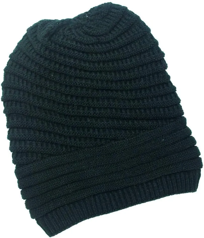 Winter Beanie Hat for Women Lightweight Outdoor Cashmere Warm Wool Knit Hat Pom Pom Visor Skull Cap