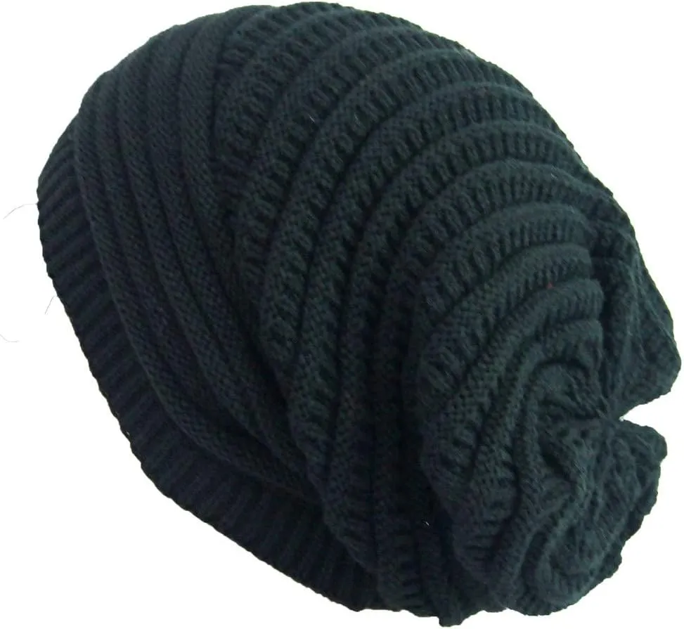 Winter Beanie Hat for Women Lightweight Outdoor Cozy Chunky Knitted Wool Knit Hat Pom Pom Visor Beanie Cap