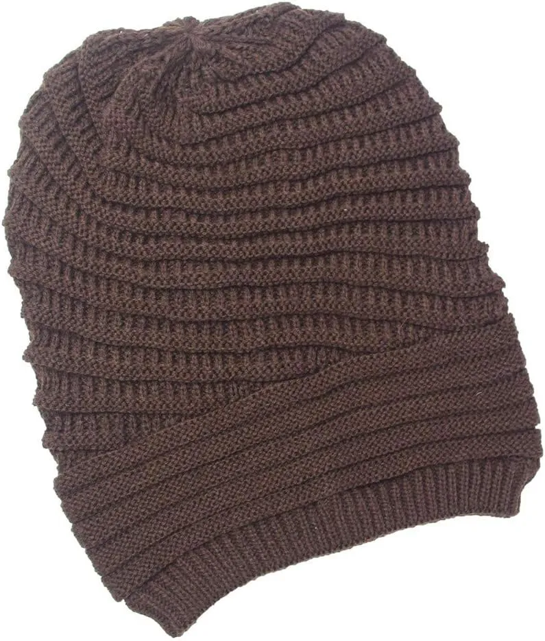 Winter Beanie Hat for Women Lightweight Outdoor Cozy Chunky Knitted Wool Knit Hat Pom Pom Visor Beanie Cap