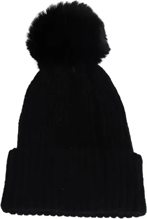 Winter Beanie Hats for Men Women, Fleece Lined Beanie Soft Warm Knit Hat Ski Stocking Cuffed Cap with Pompoms