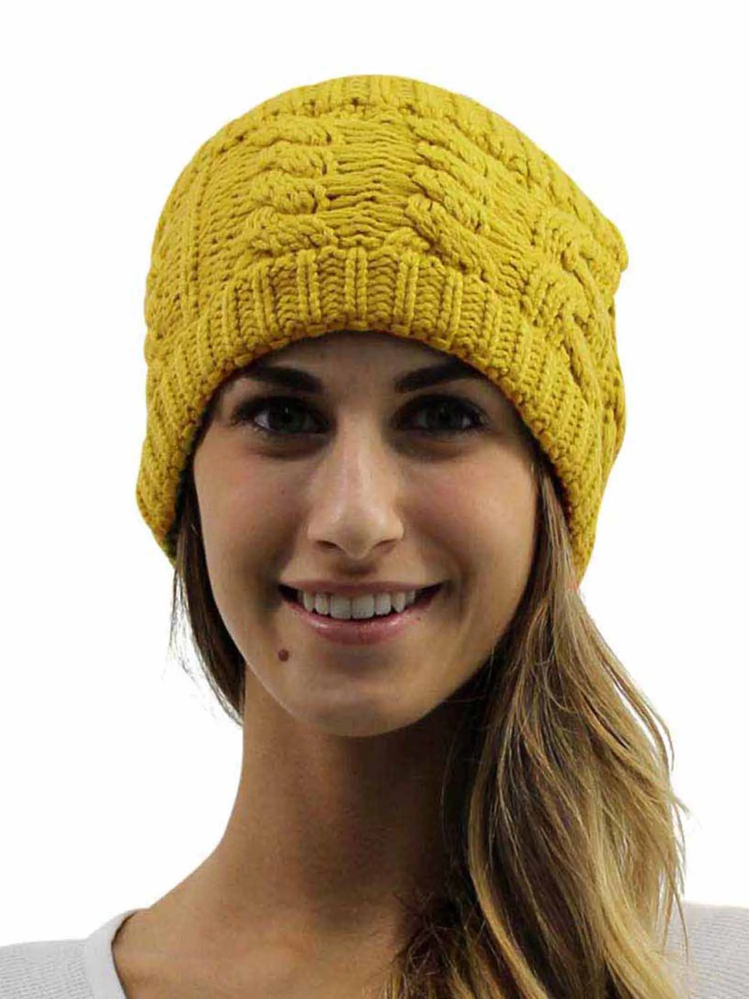 Winter Cable Knit Wide Headband