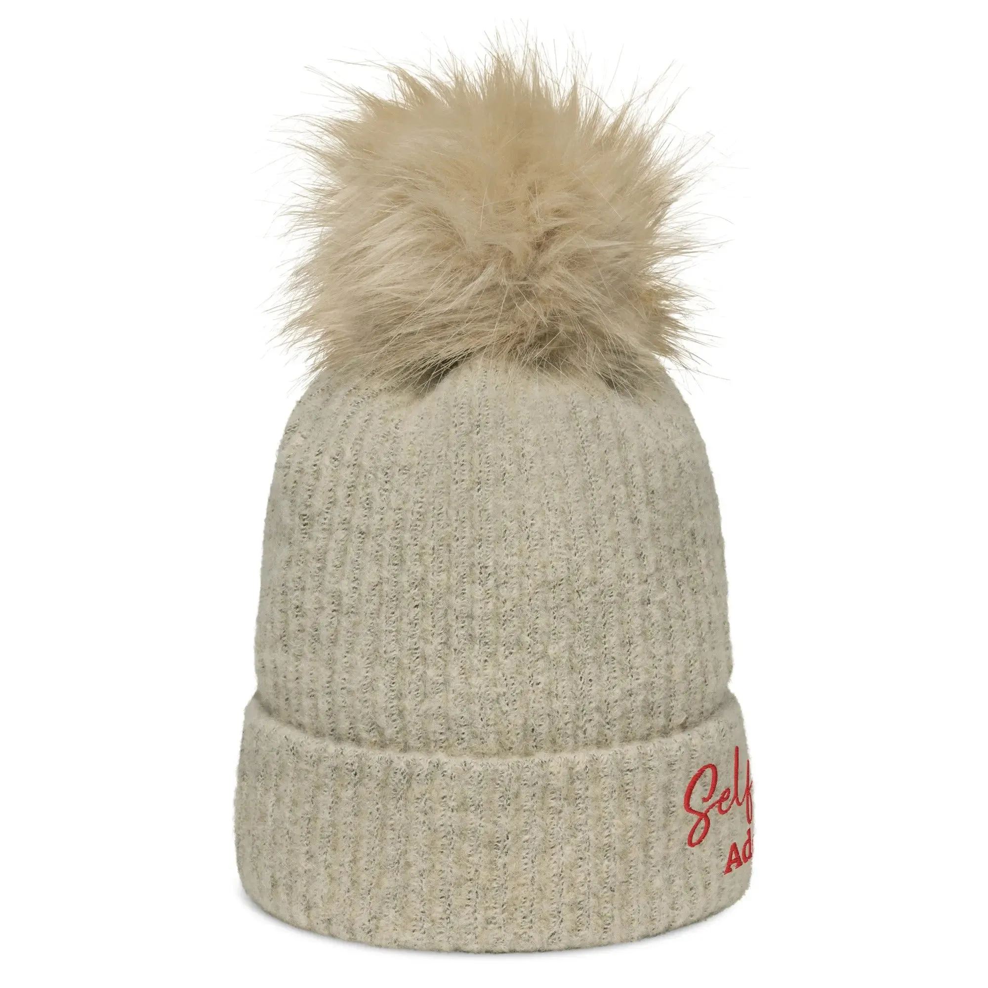 Winter Hats - Self Love Addicted - Columbia pom-pom beanie with Embroidery
