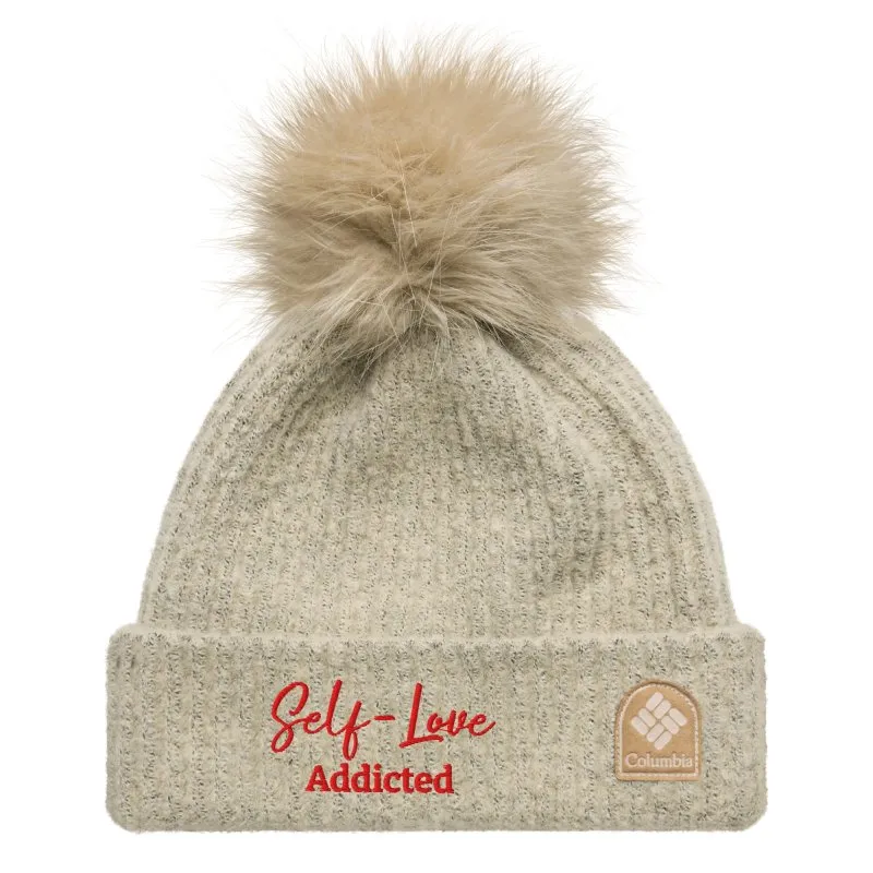 Winter Hats - Self Love Addicted - Columbia pom-pom beanie with Embroidery
