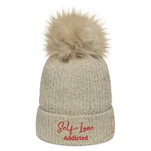 Winter Hats - Self Love Addicted - Columbia pom-pom beanie with Embroidery