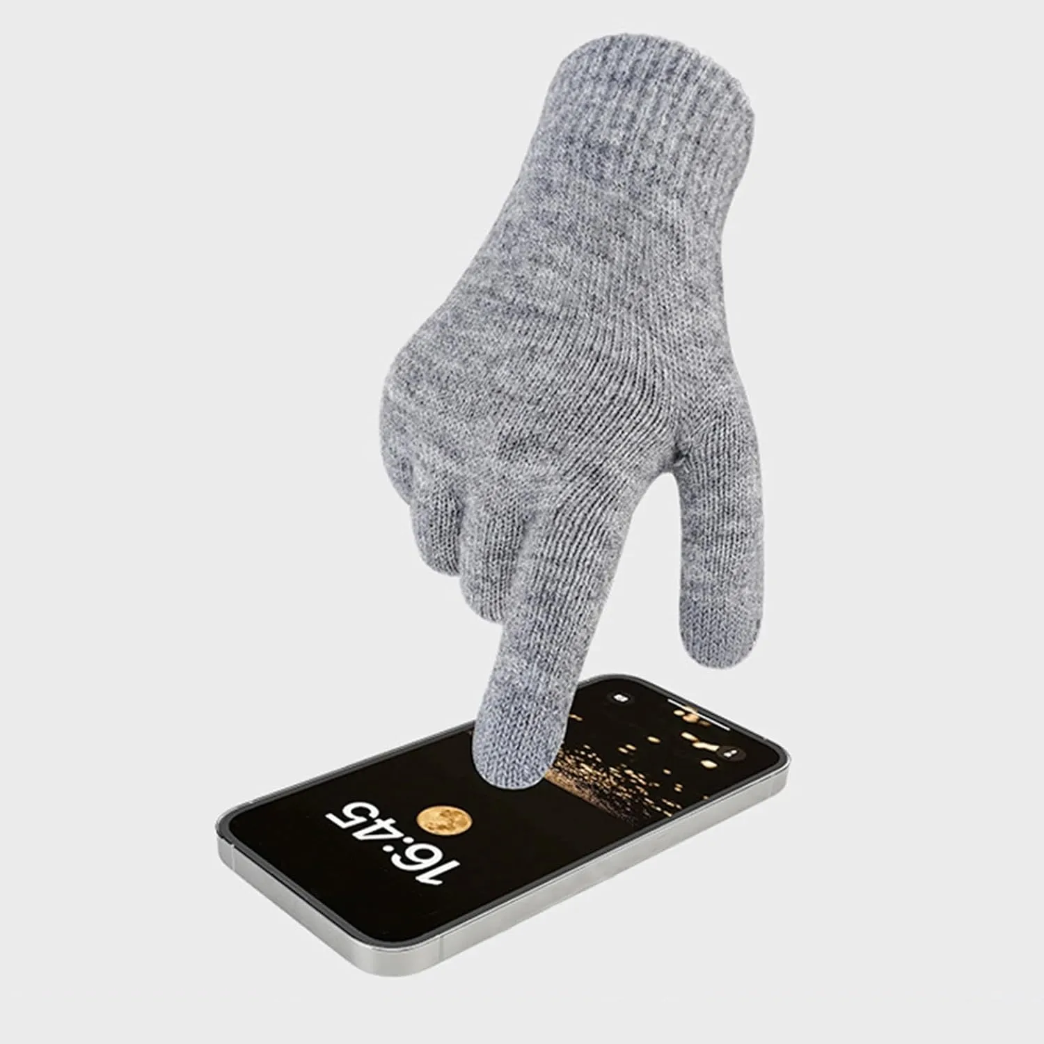 Winter Warm Beanie Hat for Women Men Touchscreen Gloves Scarf Set Fleece Lined Scarf Neck Warmer Skull Caps 3 Set