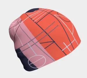Women and Girls Pink Graphicometrics Beanie