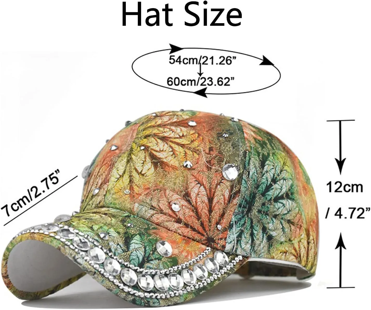 Women Bling Baseball Cap Flower Snapback Rhinestone Sun Hats Adjustable Denim Jeans Hat for Men