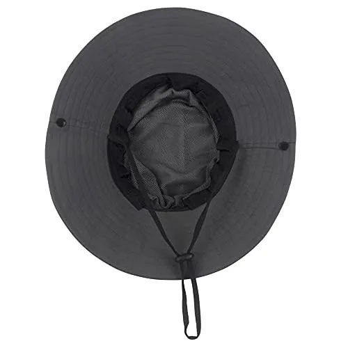 Women Ponytail Summer Sun Hat Wide Brim UV Hats Floppy Bucket Cap for Safari Beach Fishing Gardening