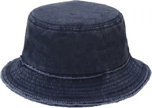 Women Sun Beach Hat Teens Girls Wide Brim Summer Fisherman's Caps Dad Hat Cap Men (Navy, One Size)