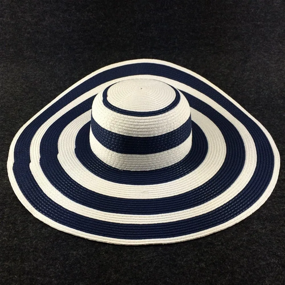 Women Sun Straw Hat, Floppy Wide Brim Summer Beach Hat UPF 50 UV Protection Caps Foldable Quickly-Dry Hat Roll Up Travel Hats