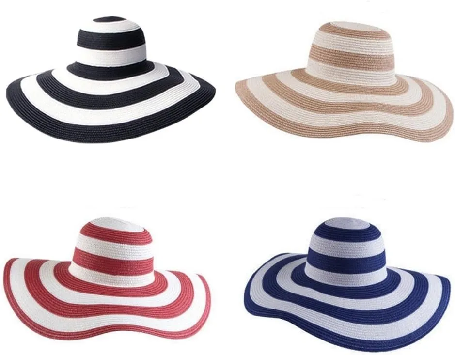 Women Sun Straw Hat, Floppy Wide Brim Summer Beach Hat UPF 50 UV Protection Caps Foldable Quickly-Dry Hat Roll Up Travel Hats